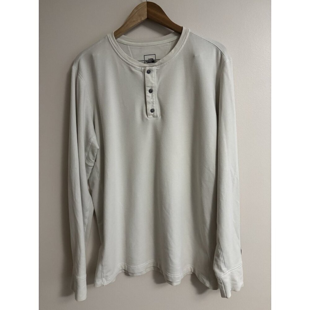 The North Face Crag Henley Shirt - Men's‎ XL  Ivory Performance Layering